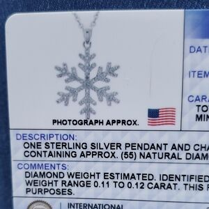 WANTED Sterling Silver Snowflake Pendant